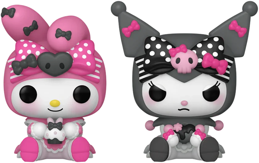FUN88821 Sanrio - My Melody & Kuromi (Kuromi 20th Anniversary) Pocket Pop! 2-Pack - Funko - Titan Pop Culture