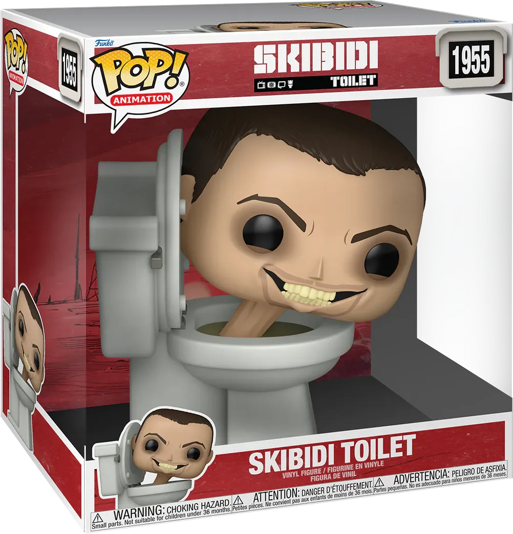 FUN88834 Skibidi Toilet - Skibidi Toilet 10" Pop! Vinyl - Funko - Titan Pop Culture