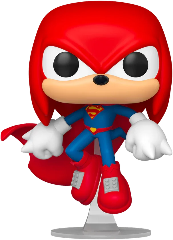 Justice League X Sonic the Hedgehog - Knuckles as Superman Pop! Vinyl