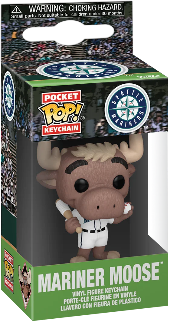 FUN89130 MLB: Mascots - Seattle Mariner Moose Pop! Vinyl Keychain - Funko - Titan Pop Culture