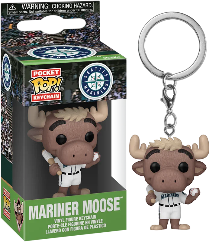 FUN89130 MLB: Mascots - Seattle Mariner Moose Pop! Vinyl Keychain - Funko - Titan Pop Culture