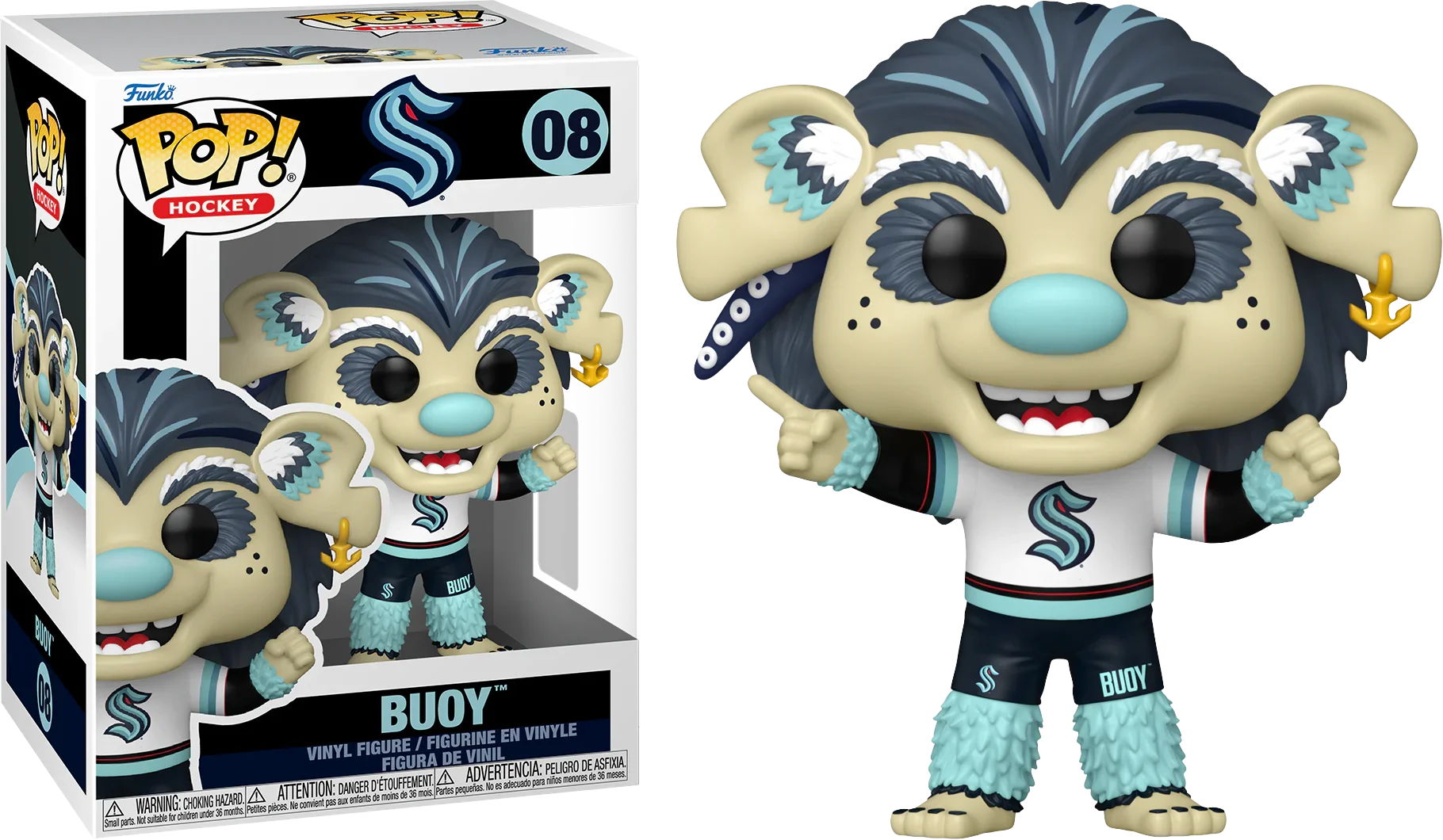 FUN89158 NHL: Mascots - Seattle Kraken Buoy Pop! Vinyl - Funko - Titan Pop Culture