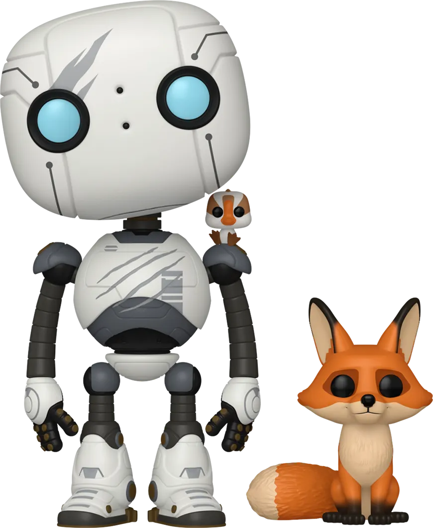 FUN89381 The Wild Robot - Roz with Fink & Brightbill Pop! Vinyl - Funko - Titan Pop Culture