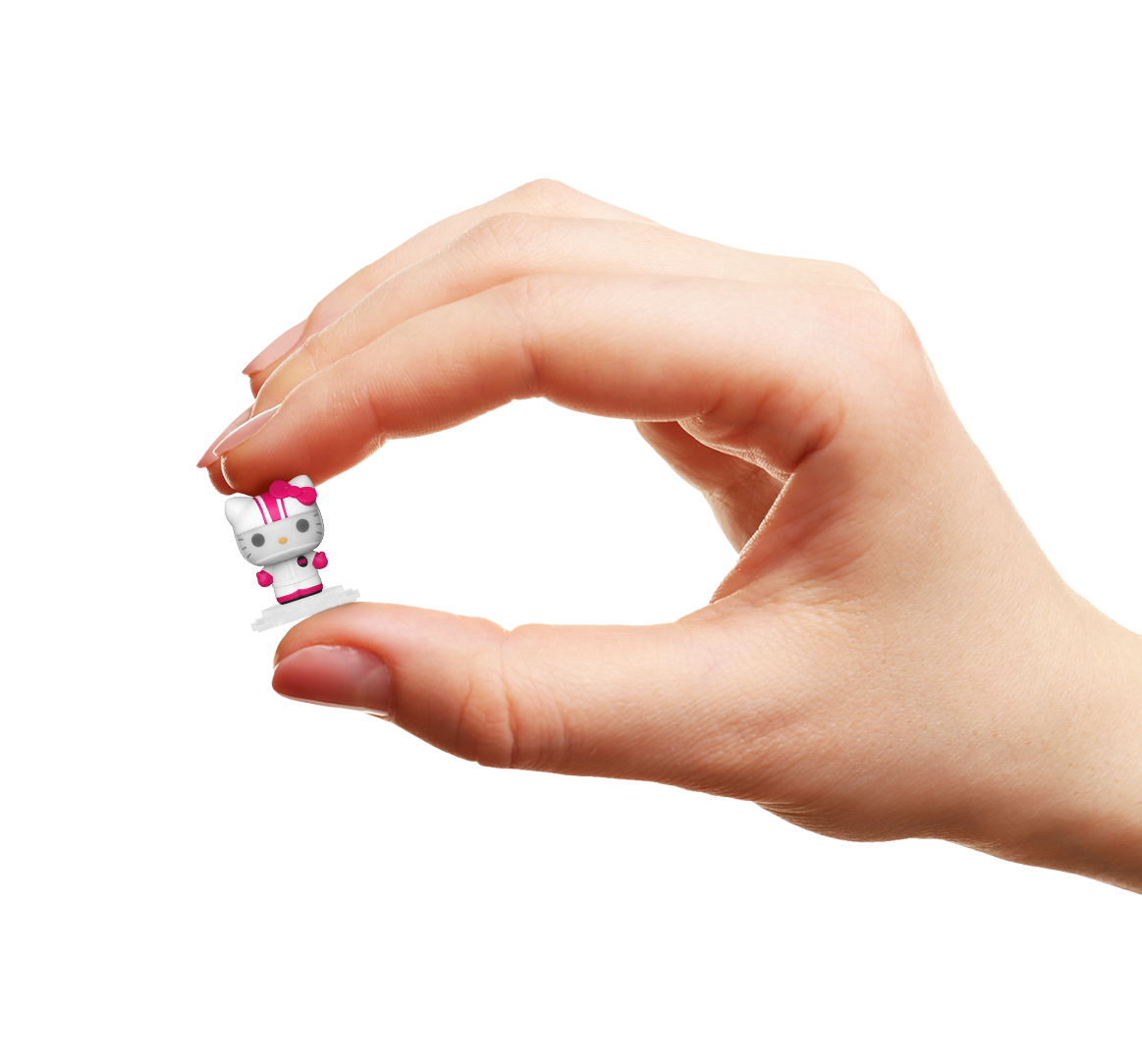 Hello Kitty y sus amigos - Hello Kitty en coche de carreras Bitty Pop! Ride Vinyl