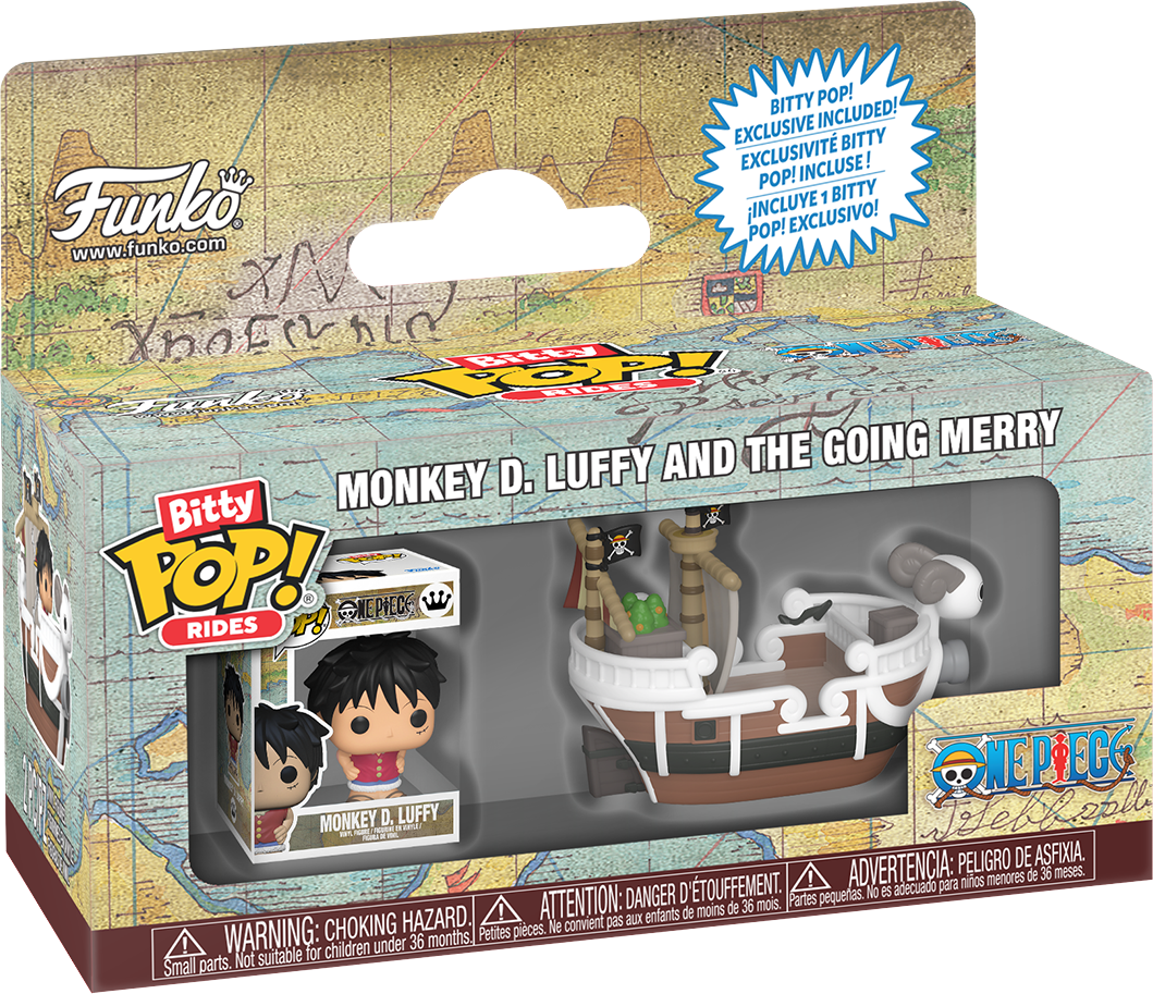 One Piece - Monkey D. Luffy & The Going Merry Bitty Pop! Ride Vinyl