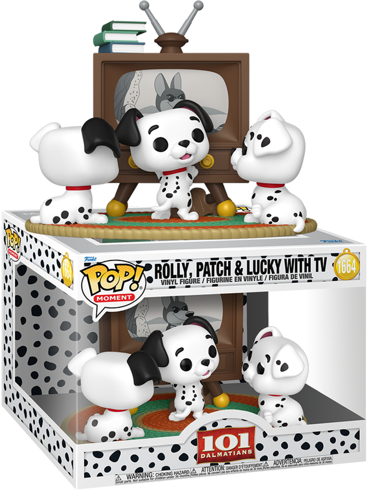 101 Dalmatians (1961) - Rolly, Patch & Lucky with TV Pop! Moment