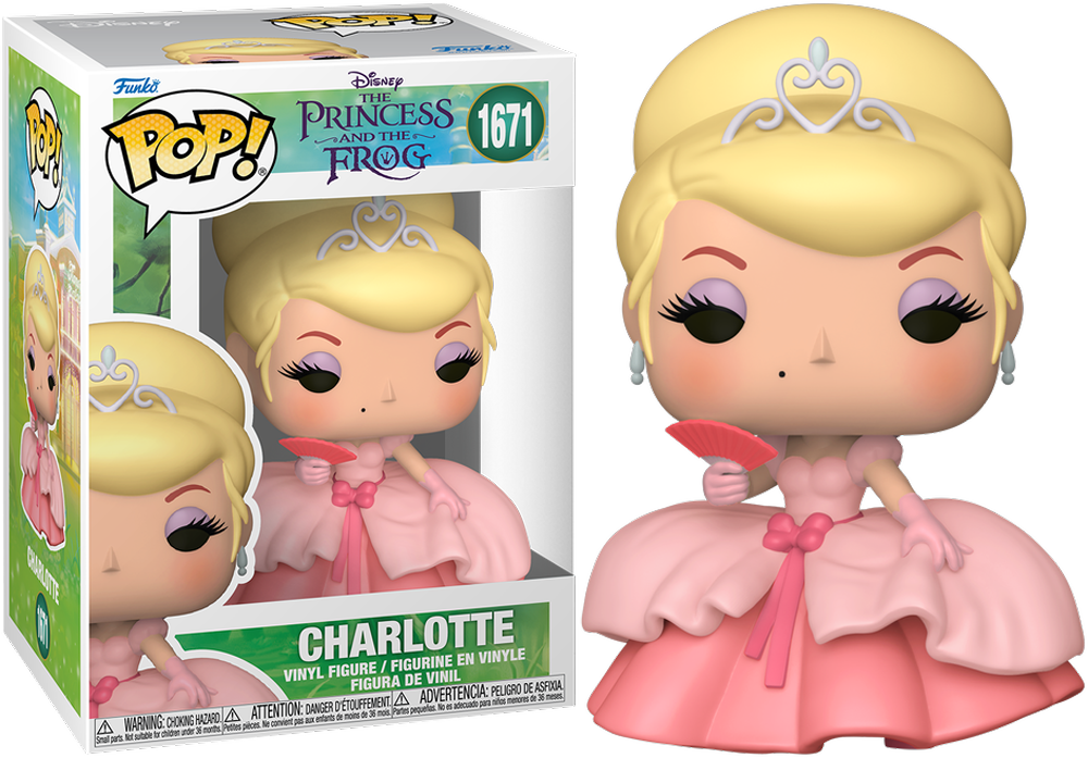 The Princess and The Frog - Charlotte Pop! Vinyl - Chase Bundle