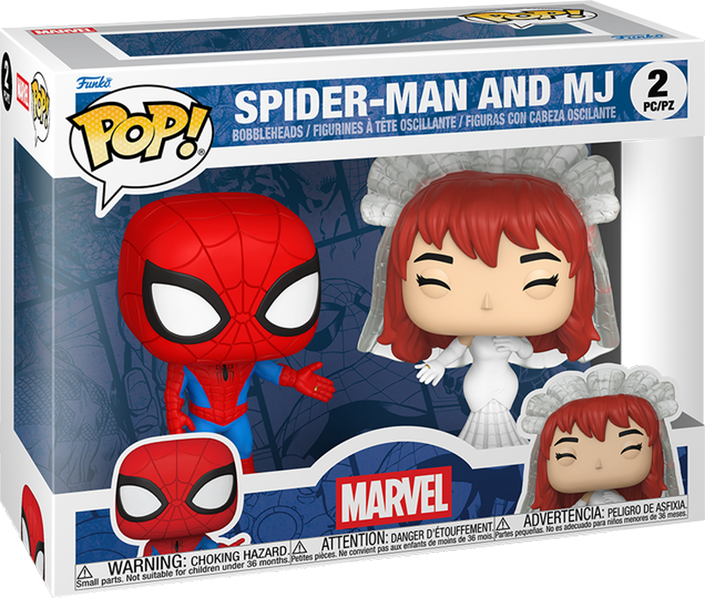 Marvel Comics - Spider-Man y MJ Pop! Vinyl (Paquete de 2)