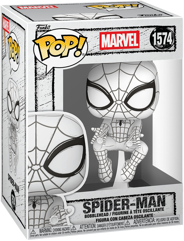 Marvel: Bocetos - Figura Pop! de Spider-Man