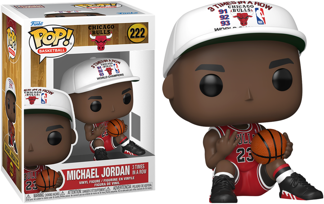 NBA: Bulls - Michael Jordan (3 in a Row) Pop! Vinyl