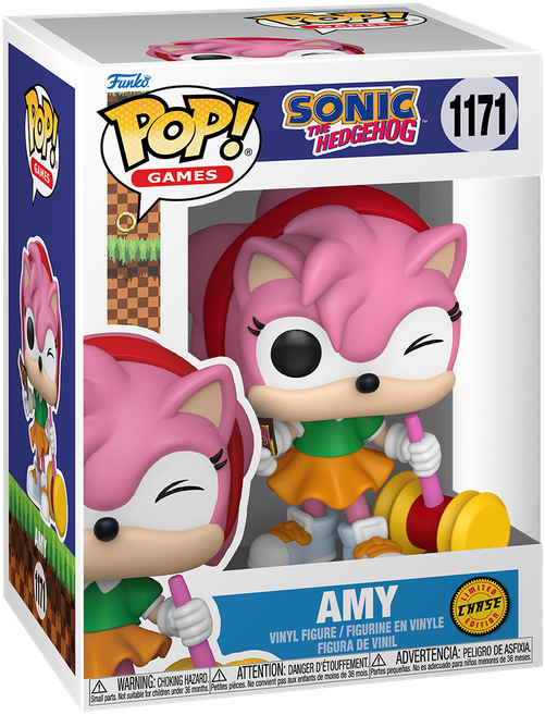 Sonic the Hedgehog - Amy with Piko Hammer Pop! Vinyl - Chase Bundle