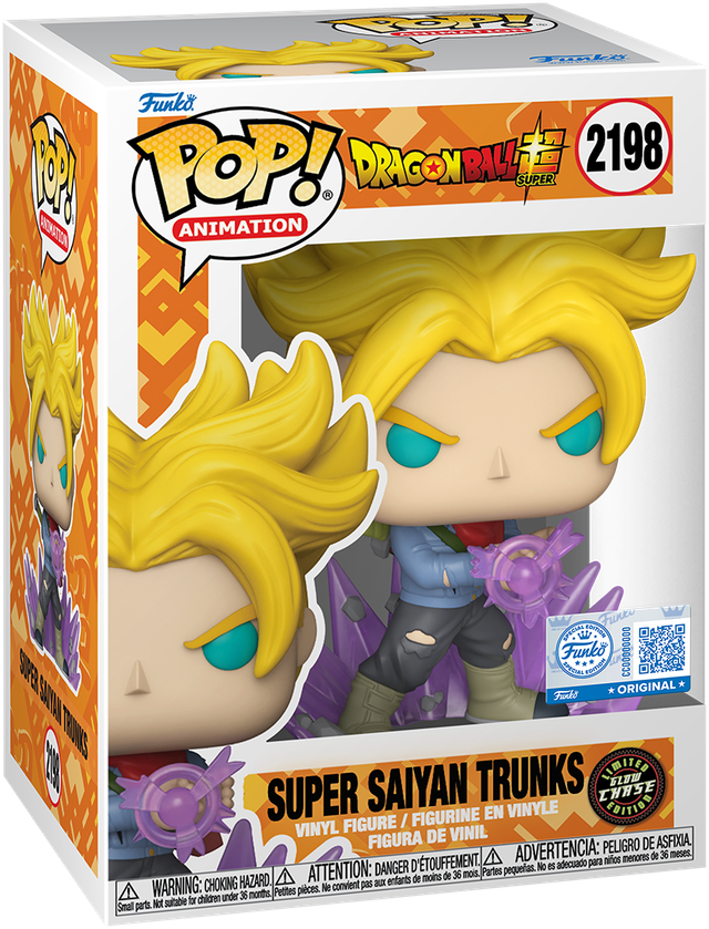 Dragon Ball Super - Figura Pop! Vinyl de Trunks Super Saiyan - Paquete Chase