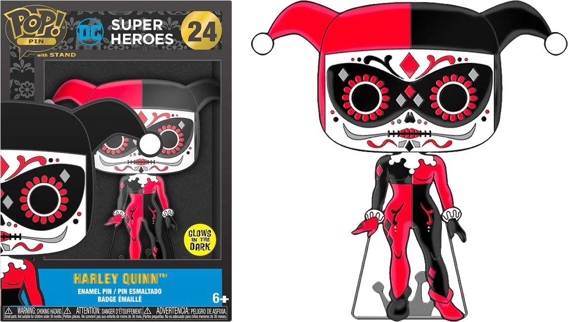 DC Comics - Harley Quinn Day of Dead 4" Pop! Pin