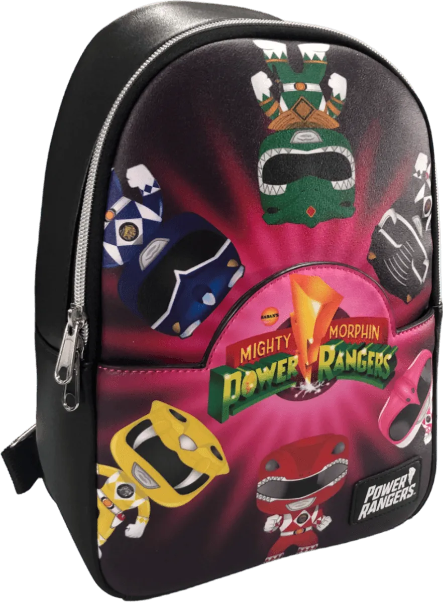 FUNPWRBK0002 Power Rangers - Character Print Mini Backpack - Loungefly - Titan Pop Culture