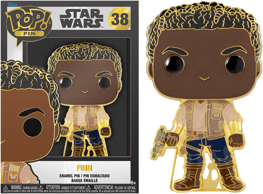 FUNSTPP0077 Star Wars - Finn 4" Enamel Pop! Pin - Funko - Titan Pop Culture