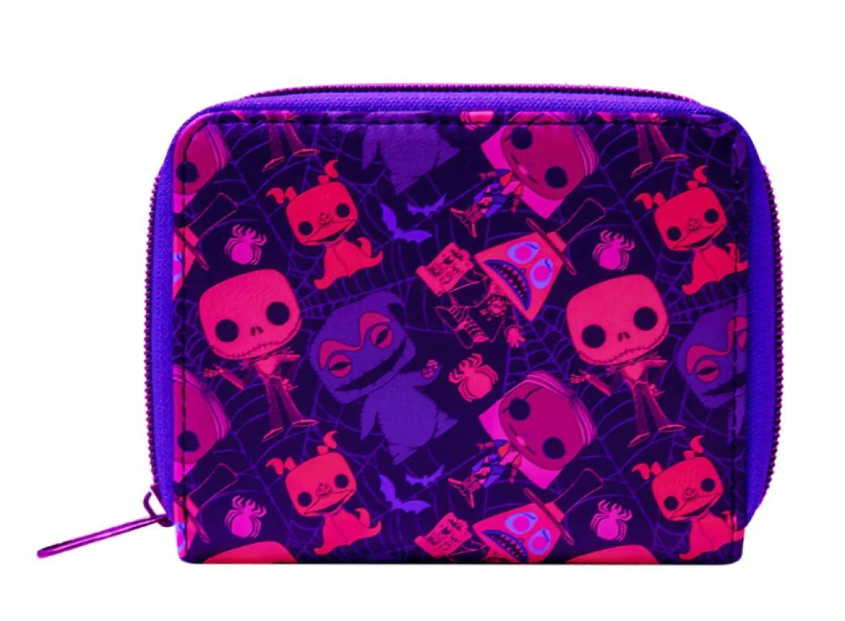 FUNWDWA2097 The Nightmare Before Christmas - Blacklight Zip Around Wallet - Loungefly - Titan Pop Culture