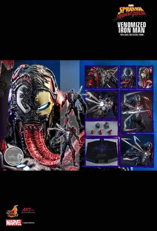 HOTAC04 Spider-Man Maximum Venom - Venomized Iron Man 1:6 Scale 12" Action Figure - Hot Toys - Titan Pop Culture