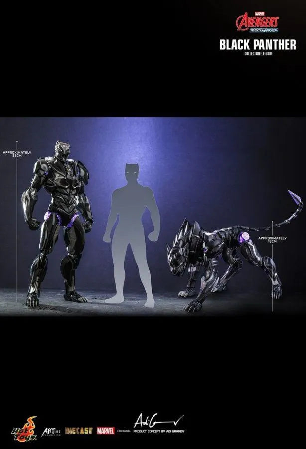 HOTAC05D55 Avengers: Mech Strike - Black Panther Diecast 1:6 Scale Action Figure - Hot Toys - Titan Pop Culture