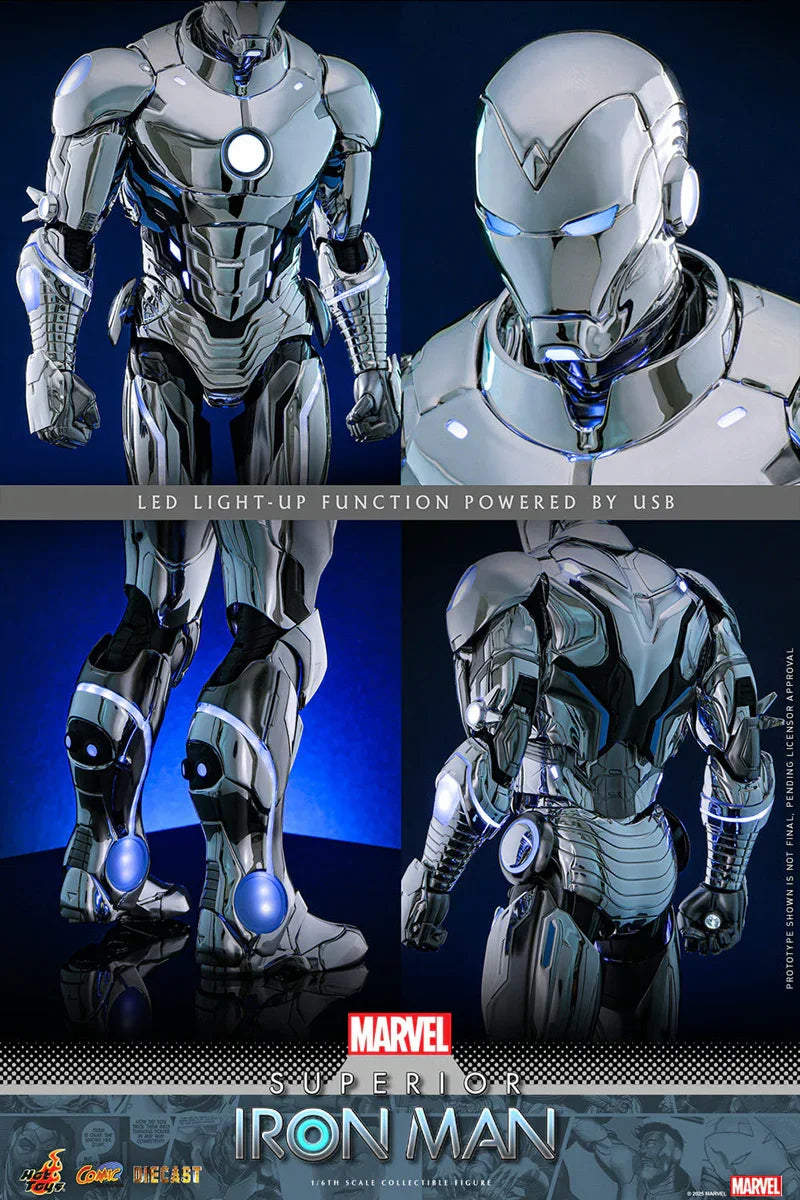 Iron Man - Figura de acción coleccionable de Iron Man superior a escala 1:6.
