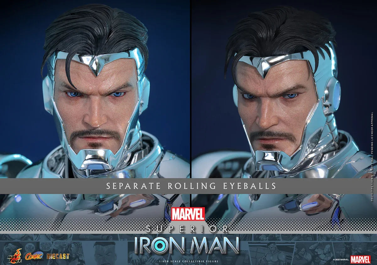 Iron Man - Figura de acción coleccionable de Iron Man superior a escala 1:6.