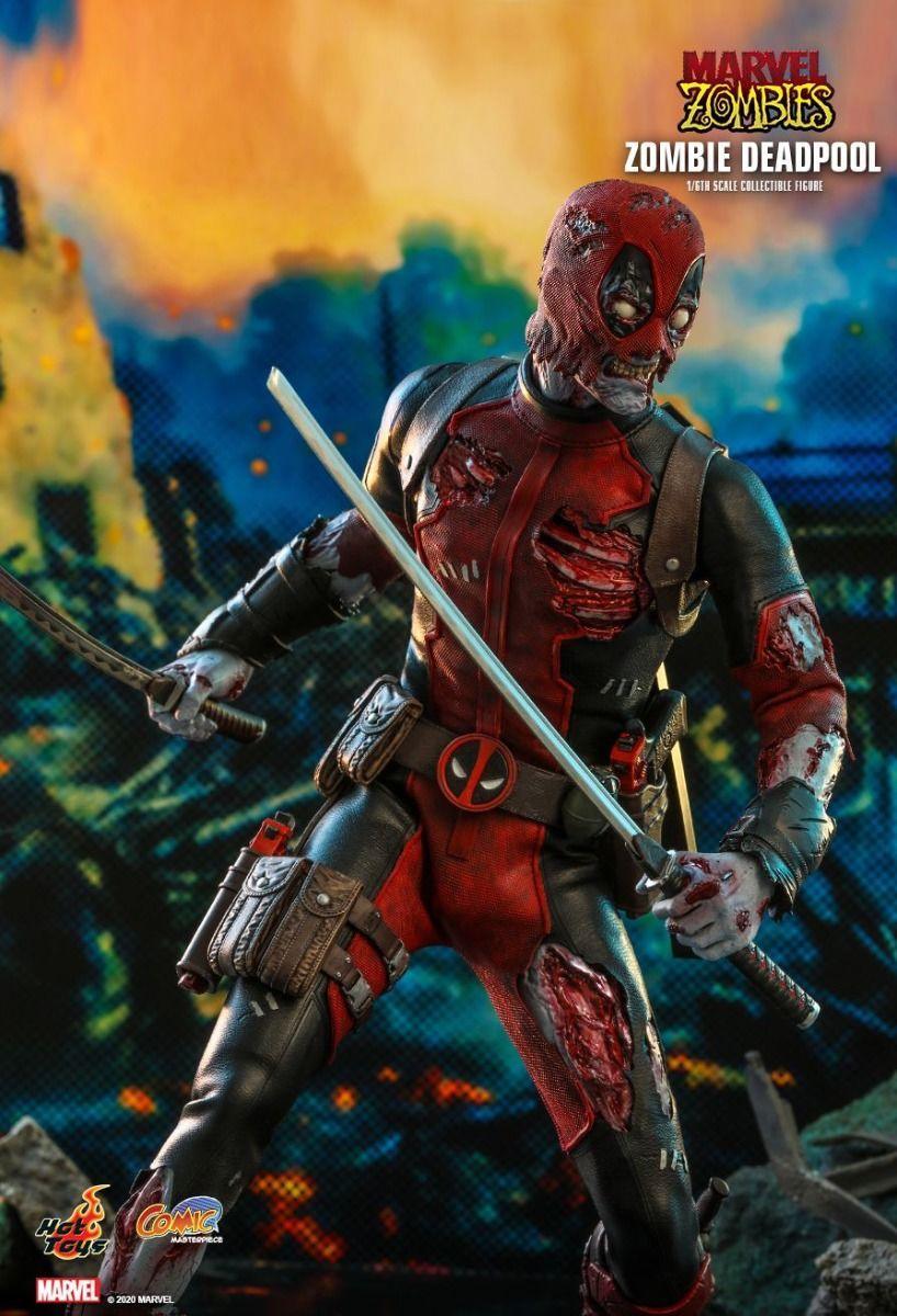 HOTCMS06 Marvel Zombies (comics) - Deadpool 1:6 Scale 12" Action Figure - Hot Toys - Titan Pop Culture