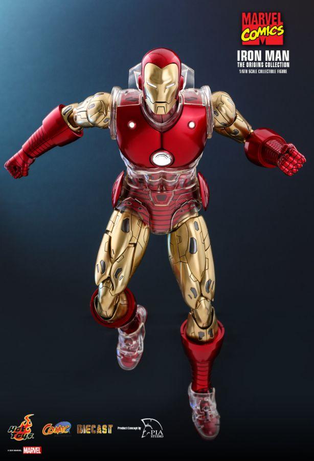 HOTCMS07D37 Marvel Comics - Iron Man Origins 1:6 Scale 12" Diecast Action Figure - Hot Toys - Titan Pop Culture