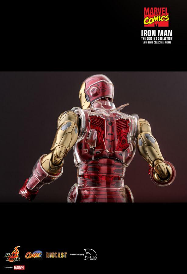 HOTCMS07D37 Marvel Comics - Iron Man Origins 1:6 Scale 12" Diecast Action Figure - Hot Toys - Titan Pop Culture