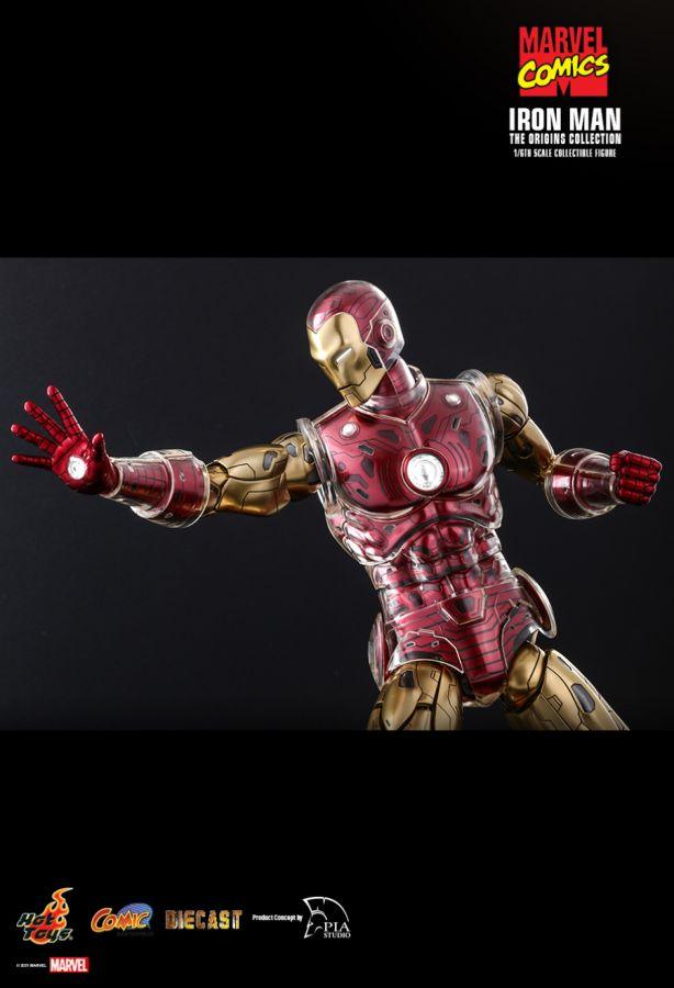 HOTCMS07D37 Marvel Comics - Iron Man Origins 1:6 Scale 12" Diecast Action Figure - Hot Toys - Titan Pop Culture