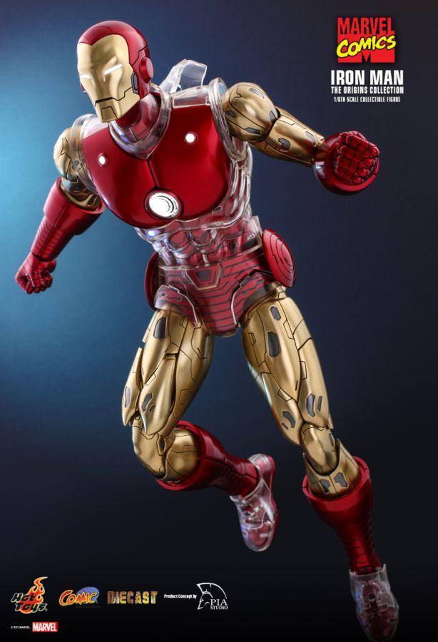 HOTCMS07D37 Marvel Comics - Iron Man Origins 1:6 Scale 12" Diecast Action Figure - Hot Toys - Titan Pop Culture