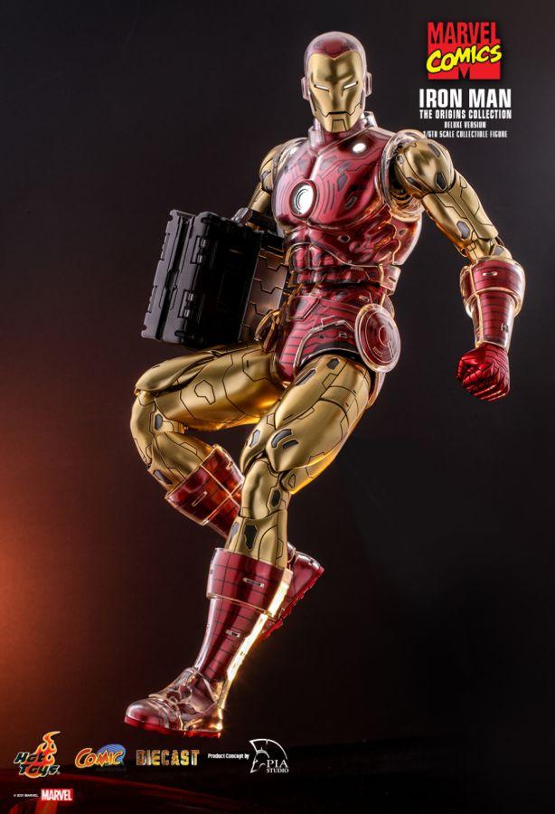HOTCMS08D38 Marvel Comics - Iron Man Origins Deluxe 1:6 Scale 12" Diecast Action Figure - Hot Toys - Titan Pop Culture