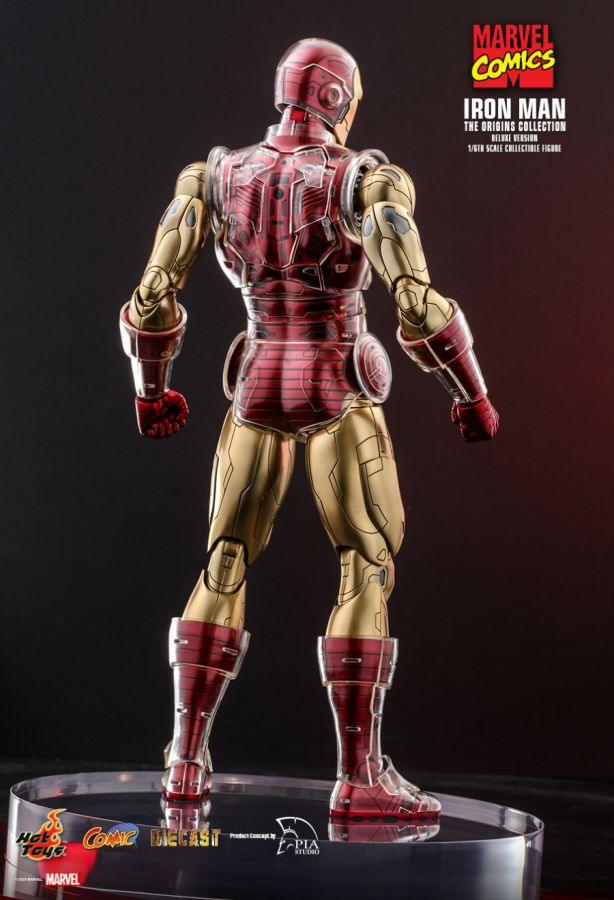 HOTCMS08D38 Marvel Comics - Iron Man Origins Deluxe 1:6 Scale 12" Diecast Action Figure - Hot Toys - Titan Pop Culture