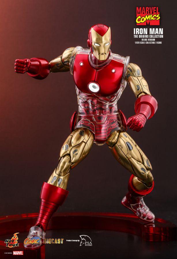 HOTCMS08D38 Marvel Comics - Iron Man Origins Deluxe 1:6 Scale 12" Diecast Action Figure - Hot Toys - Titan Pop Culture