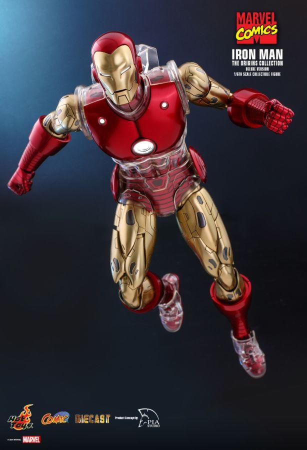 HOTCMS08D38 Marvel Comics - Iron Man Origins Deluxe 1:6 Scale 12" Diecast Action Figure - Hot Toys - Titan Pop Culture