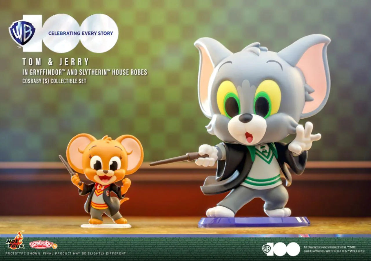 HOTCOSB1022 Tom & Jerry - Tom & Jerry in Gryffidor & Slytherin House Robes Cosbaby Set - Hot Toys - Titan Pop Culture