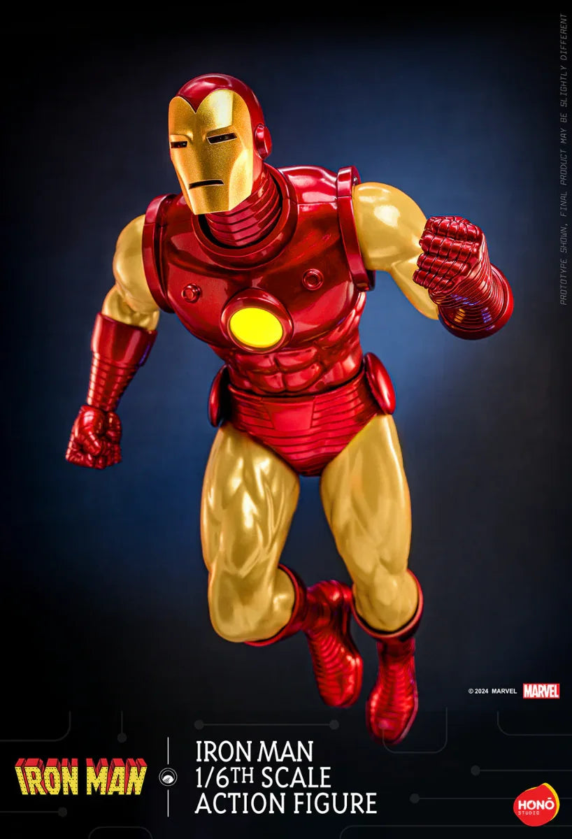 Iron Man - Figura de acción coleccionable a escala 1:6 de Iron Man (HONO STUDIOS)