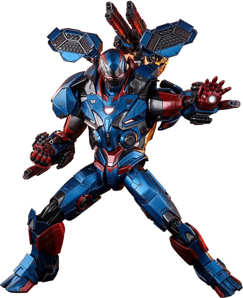 HOTMMS547D34 Avengers 4: Endgame - Iron Patriot Diecast 1:6 Scale 12" Action Figure - Hot Toys - Titan Pop Culture