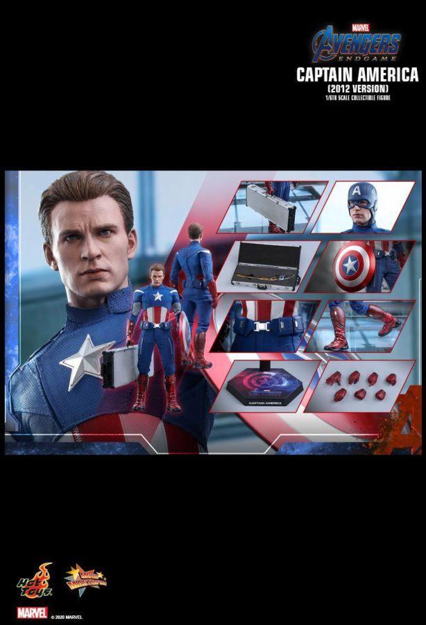 HOTMMS563 Avengers 4: Endgame - Captain America 2012 1:6 Scale 12" Action Figure - Hot Toys - Titan Pop Culture