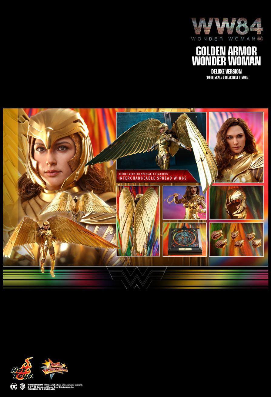 HOTMMS578 Wonder Woman 2: WW84 - Golden Armor Deluxe 1:6 Scale 12" Action Figure - Hot Toys - Titan Pop Culture