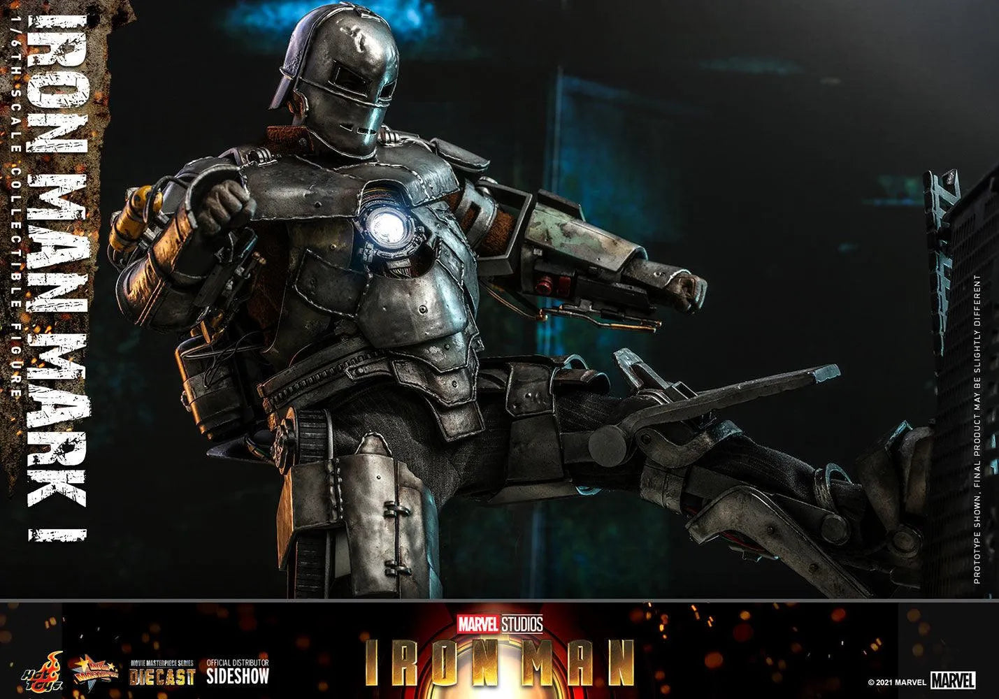 HOTMMS605D40 Iron Man (2008) - Iron Man Mark I 1:6 Scale Collectable Action Figure - Hot Toys - Titan Pop Culture