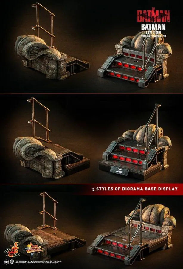 HOTMMS641 The Batman - Batman and Bat-Signal 1:6 Scale Action Figure Set - Hot Toys - Titan Pop Culture