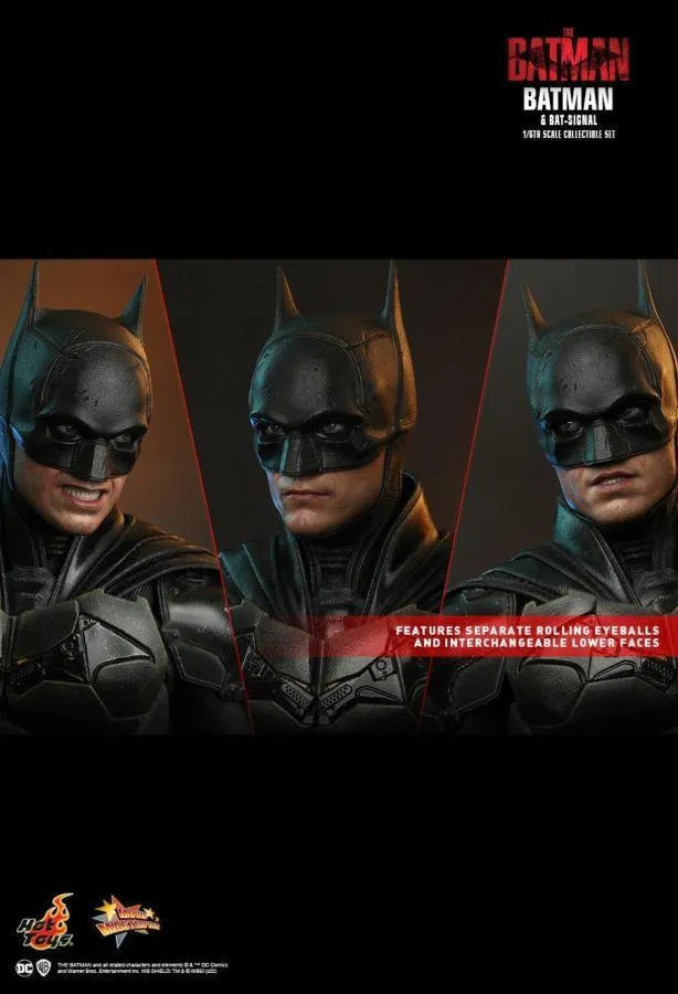 HOTMMS641 The Batman - Batman and Bat-Signal 1:6 Scale Action Figure Set - Hot Toys - Titan Pop Culture