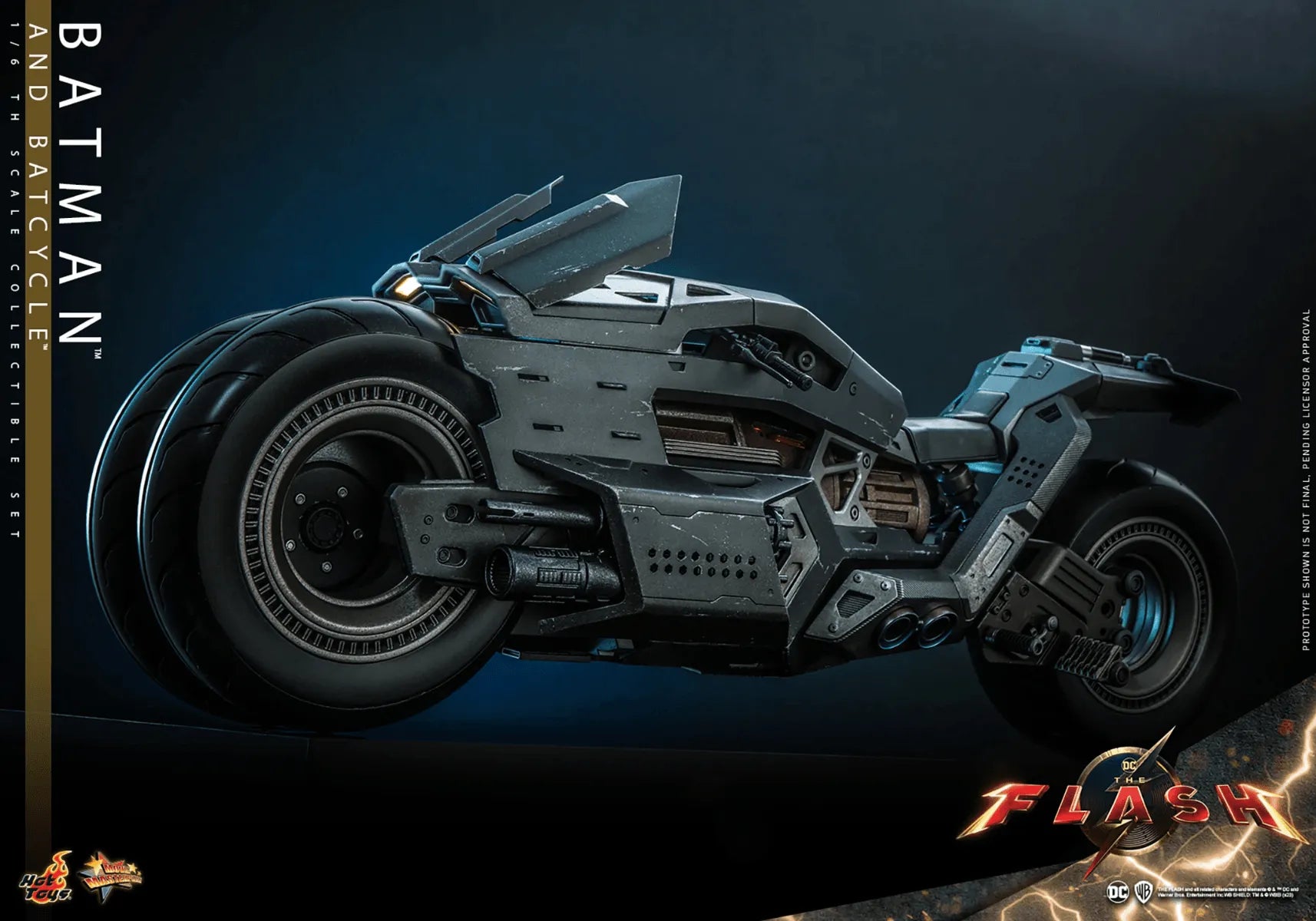 HOTMMS705 The Flash (2023) - Batman & Batcycle 1:6 Scale Collectable Action Figure Set - Hot Toys - Titan Pop Culture
