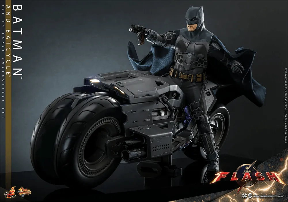 HOTMMS705 The Flash (2023) - Batman & Batcycle 1:6 Scale Collectable Action Figure Set - Hot Toys - Titan Pop Culture