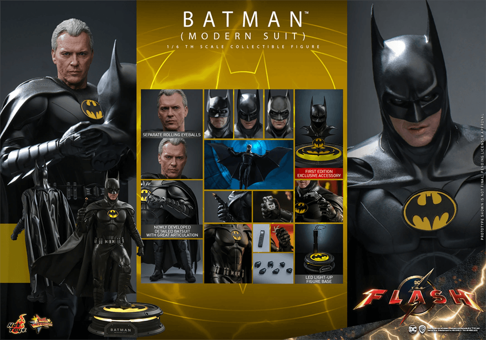 HOTMMS712 The Flash (2023) - Batman (Modern Suit) 1:6 Scale Action Figure - Hot Toys - Titan Pop Culture