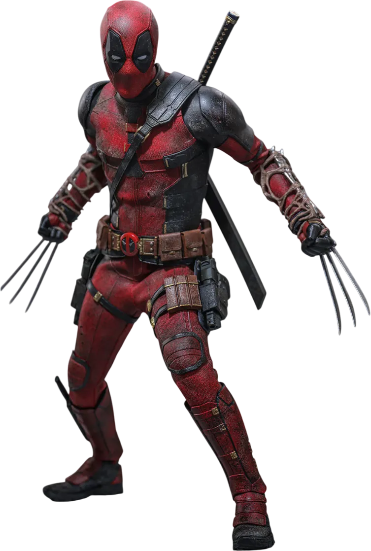 HOTMMS782 Deadpool & Wolverine - Deadpool (Battling Version) 1:6 Scale Collectible Action Figure - Hot Toys - Titan Pop Culture