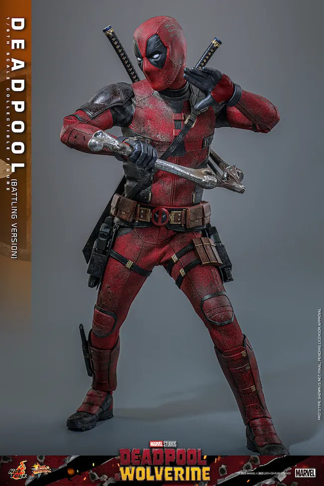 HOTMMS782 Deadpool & Wolverine - Deadpool (Battling Version) 1:6 Scale Collectible Action Figure - Hot Toys - Titan Pop Culture