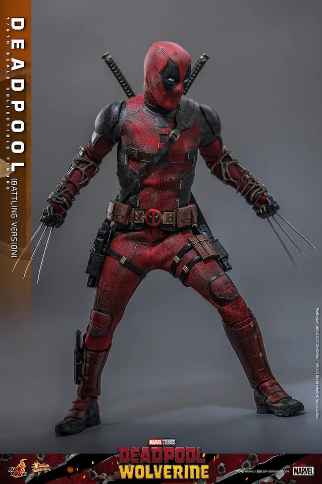 HOTMMS782 Deadpool & Wolverine - Deadpool (Battling Version) 1:6 Scale Collectible Action Figure - Hot Toys - Titan Pop Culture