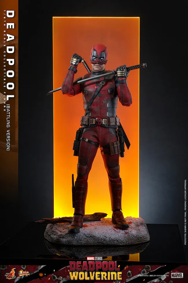 HOTMMS782 Deadpool & Wolverine - Deadpool (Battling Version) 1:6 Scale Collectible Action Figure - Hot Toys - Titan Pop Culture