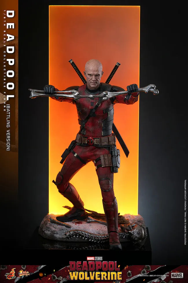 HOTMMS782 Deadpool & Wolverine - Deadpool (Battling Version) 1:6 Scale Collectible Action Figure - Hot Toys - Titan Pop Culture