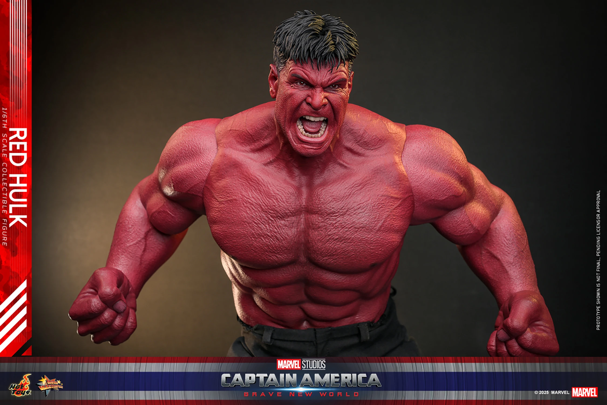 Capitán América: Un mundo feliz - Figura de acción coleccionable de Hulk Rojo a escala 1:6